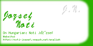 jozsef noti business card